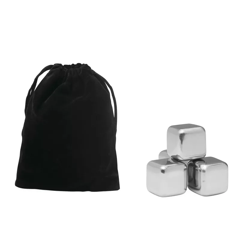 Zestaw kostek lodu - czarny, srebrny (56-0304435)