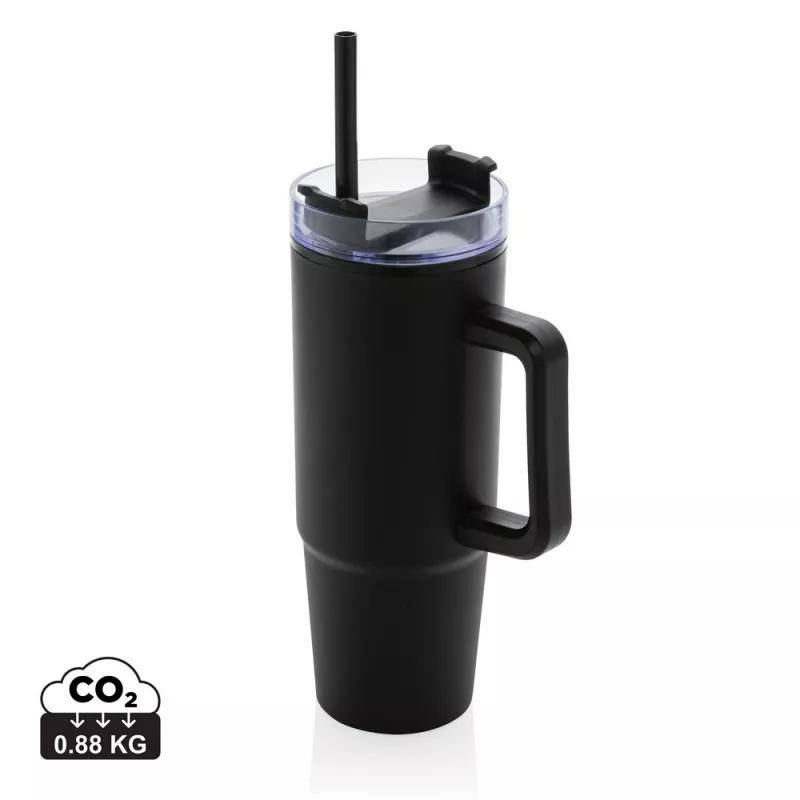 Kubek podróżny 900 ml Tana, plastik z recyklingu - czarny (P437.101)