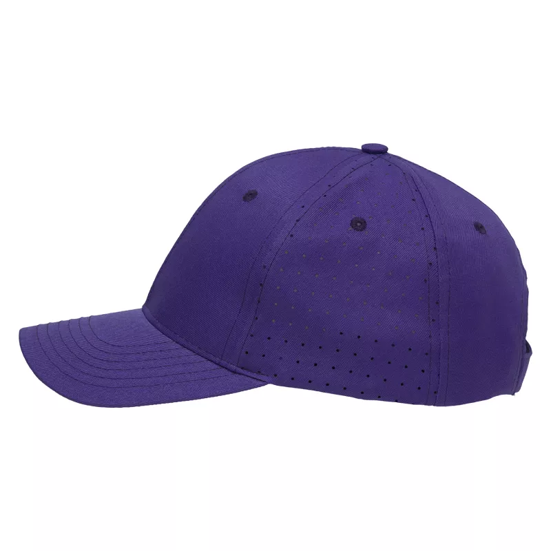 Czapka z daszkiem 6-panelowa z poliestru poly twill z perforacją 160 g/m² #3975 - Fioletowy (HW-3975-PURPLE)