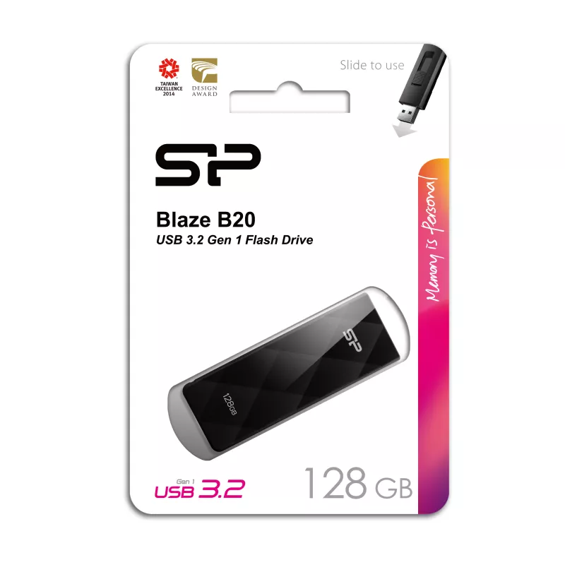 Pendrive B20, 32GB 3.0 Silicon Power - czarny (EG 812003 128GB)