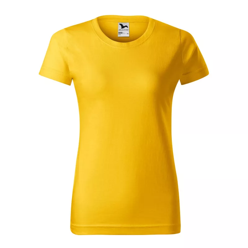 Koszulka bawełniana damska 160 g/m²  BASIC 134 - Żółty (ADLER134-żółTY)