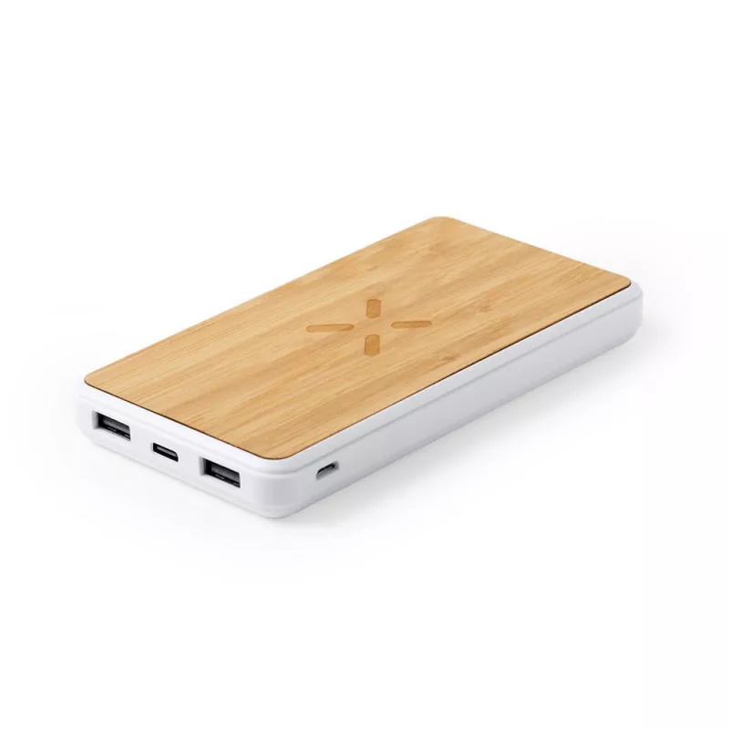 Bezprzewodowy power bank 8000 mAh, ładowarka bezprzewodowa 5W - neutralny (V0314-00)