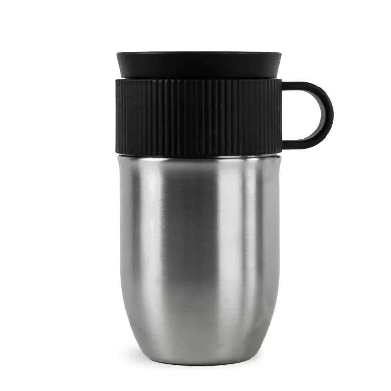 Izolowany kubek Sagaform Ted, 280 ml, szczelny, można myć w zmywarce - srebrny (LT52131-N0005)