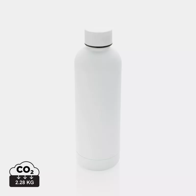Butelka termiczna 500 ml, stal nierdzewna z recyklingu - biały (P435.703)