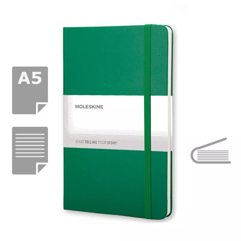 MOLESKINE Notatnik ok. A5 - zielony (VM301-06)