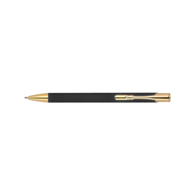 Długopis metalowy GLENDALE ze złotymi elementami - czarny (365503)