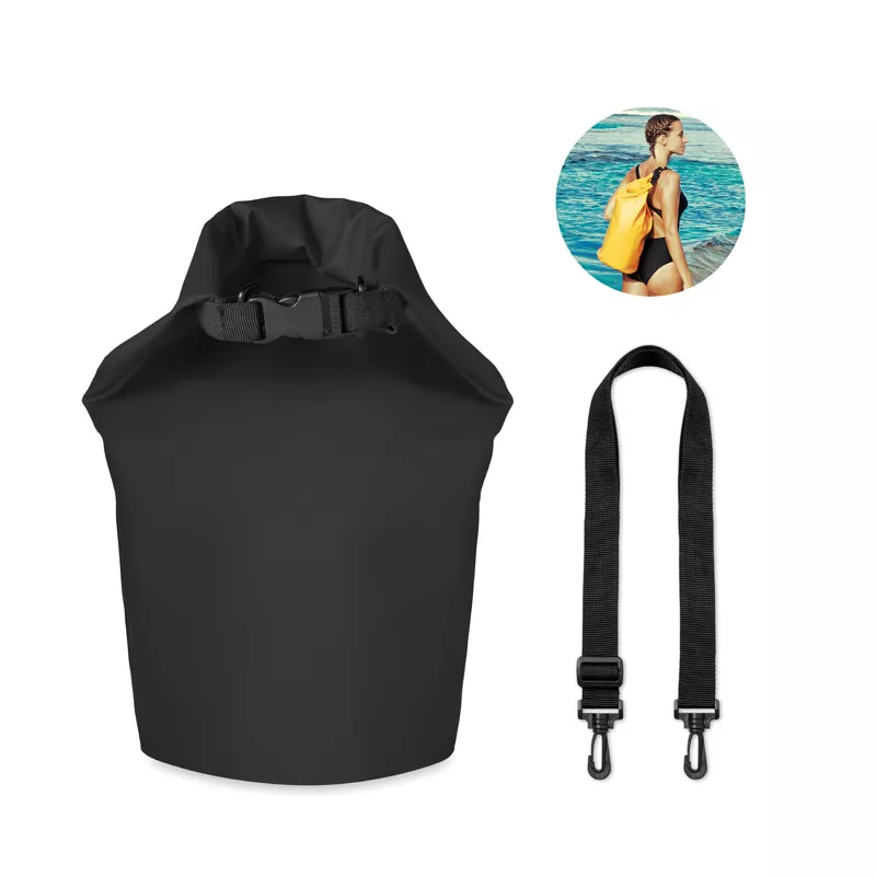Torba wodoszczelna z PVC 10 l SCUBA - Czarny (MO8787-03)