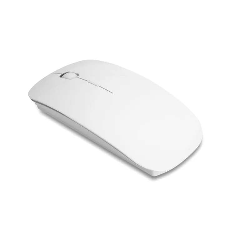 Mysz bezprzewodowa z ABS z recyklingu CURVY - Bialy (MO8117-06)