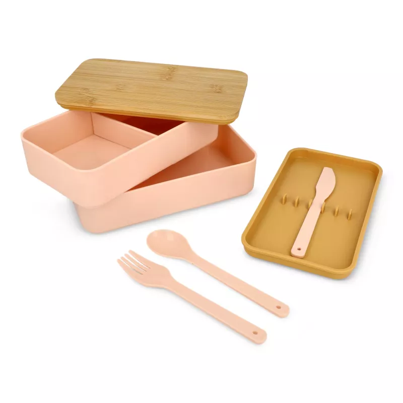 Lunchbox Bento R-PP &amp; Bamboo - pasteloworóżowy (LT90455-N0079)