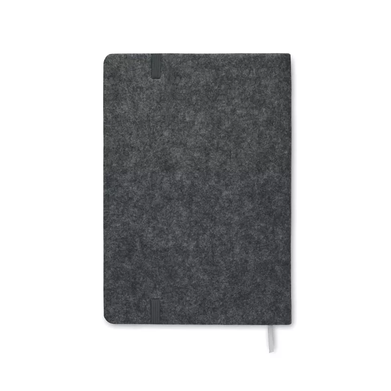 Notes A5 w okładce z filcu 80 kartek w linię CORKBOOK - Kamienny Szary (MO2553-15)