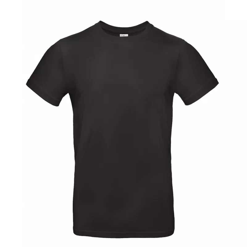 Koszulka reklamowa 185 g/m² B&C #E190 - Black (002) (TU03T/E190-BLACK)