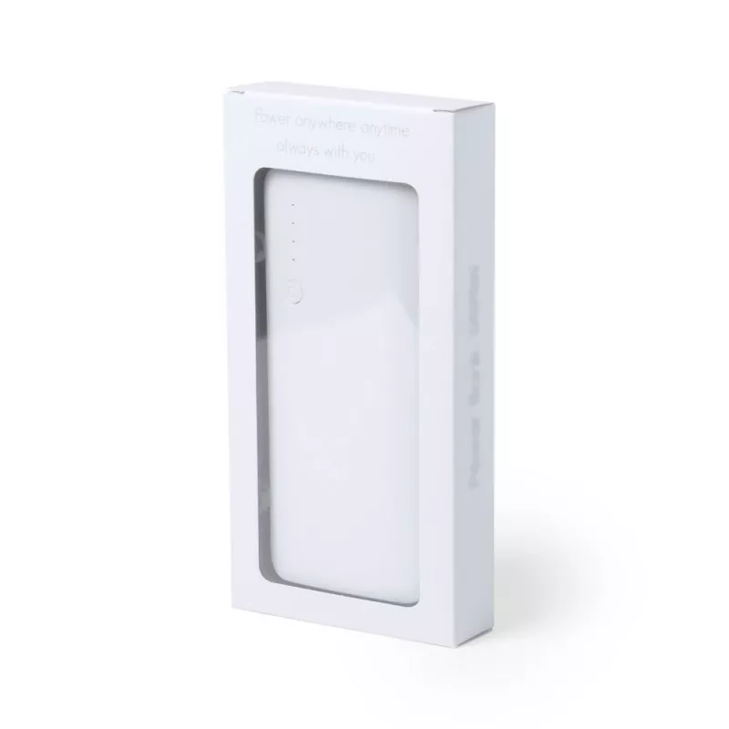 Power bank 10000 mAh, lampka LED - czarny (V3856-03)