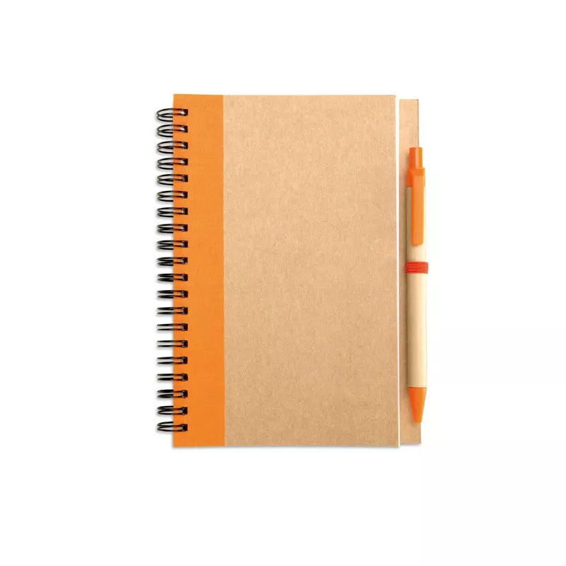 Notes B6 z długopisem 70 kartek gładkie SONORA PLUS - Pomaranczowy (IT3775-10)