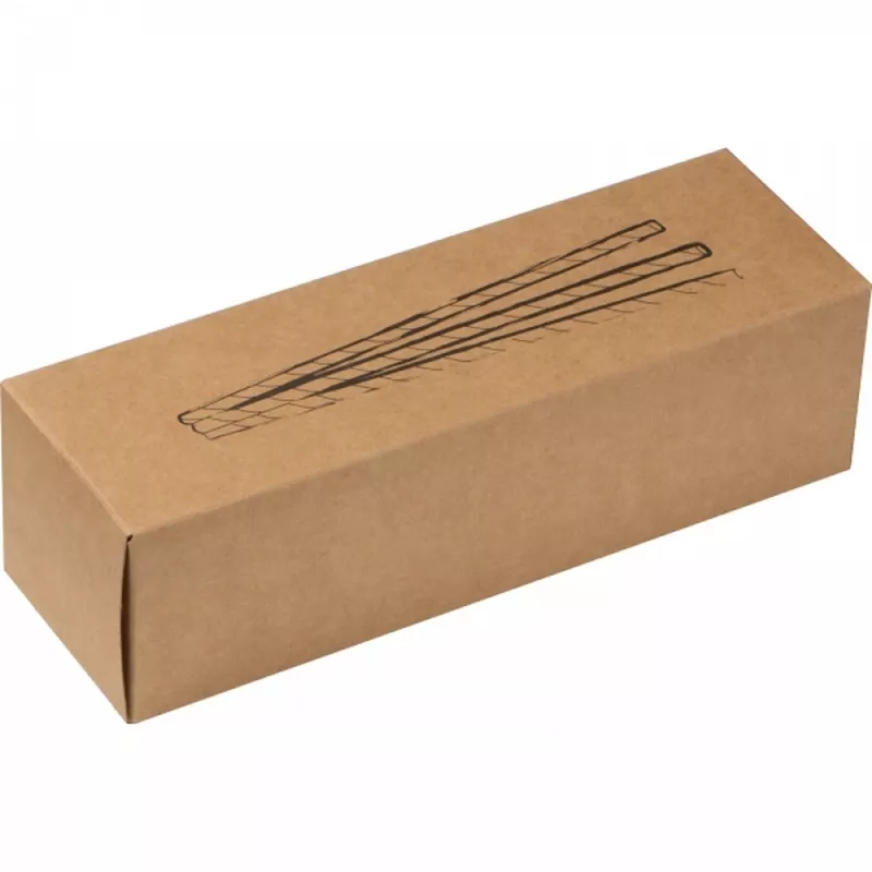 Słomki do napojów tekturowe 100 szt. CARTER - czarno-biały (8149136)