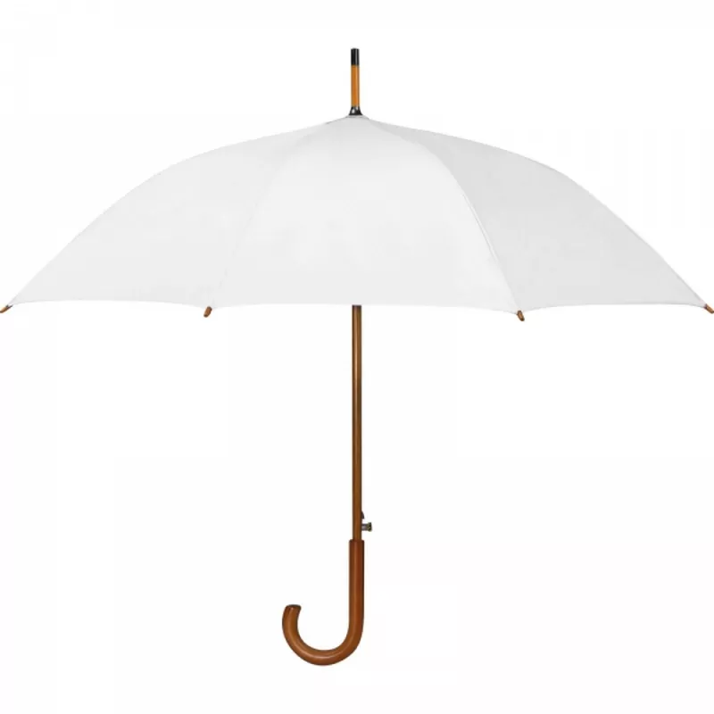 Parasol automatyczny ø105 cm RPET CHRISTINE - biały (4243606)