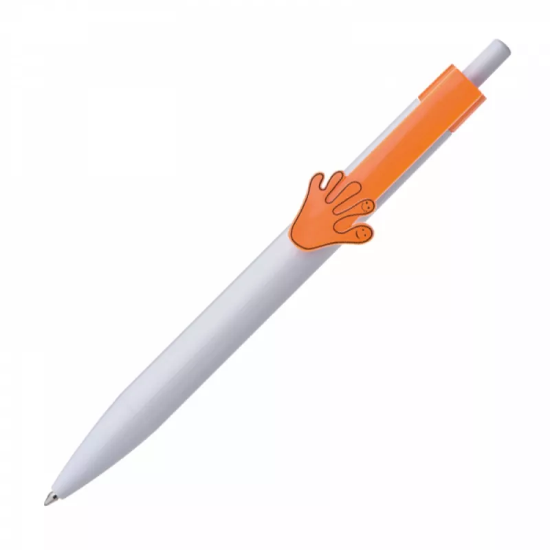 Długopis plastikowy CrisMa Smile Hand - pomarańczowy (1444510)