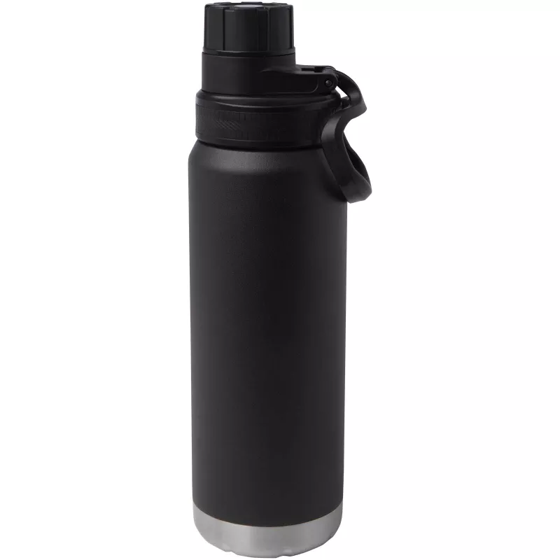 Butelka Fortis z recyklingowanej stali nierdzewnej, z miedzianą izolacją próżniową, o pojemności 700 ml, z certyfikatem RCS - Czarny (10084290)