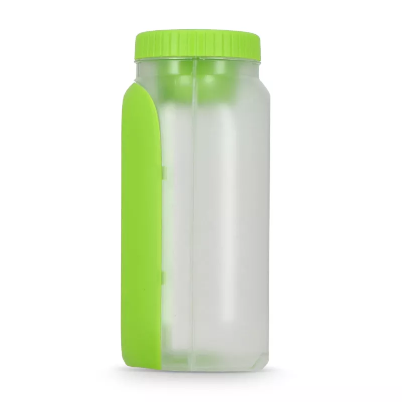 Pudełko na lunch z przegródką na sos, z łyżką i widelcem - jasnozielony (LT90427-N0032)
