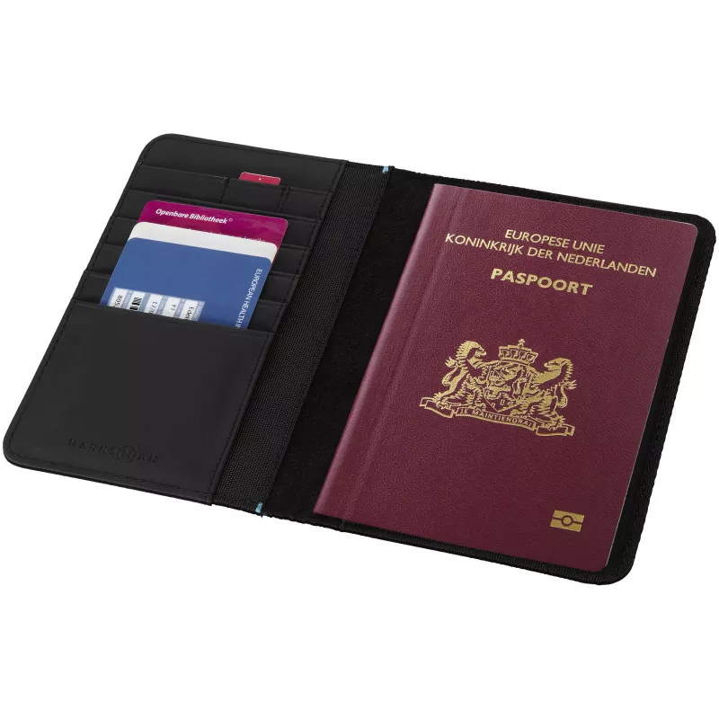 Etui na paszport Odyssey RFID - Czarny (11971300)