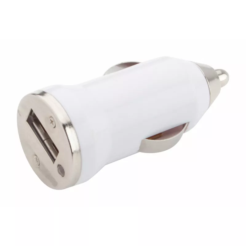 Hikal ładowarka samochodowa USB - biały (AP741172-01)
