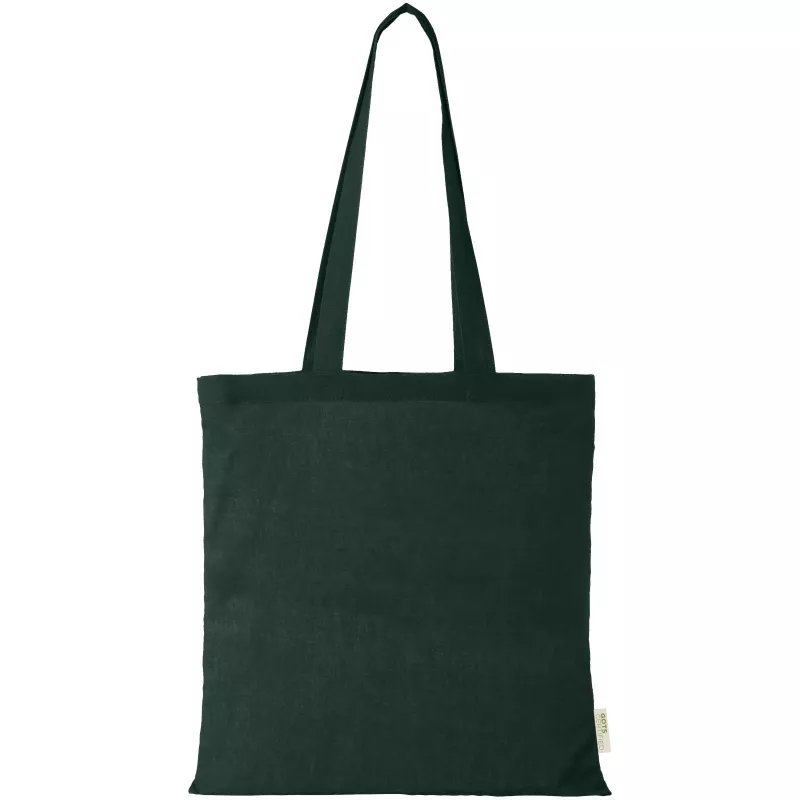Orissa  torba na zakupy z bawełny organicznej z certyfikatem GOTS o gramaturze 100 g/m² - Ciemnozielony (12049164)