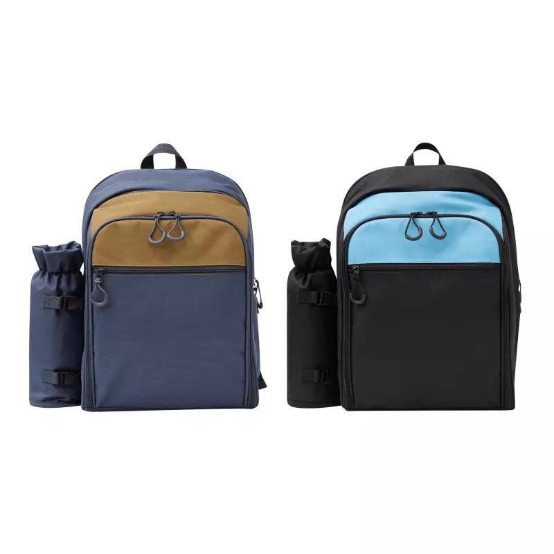 Plecak piknikowy dla 4 osób - czarny, turkusowy (56-0604085)