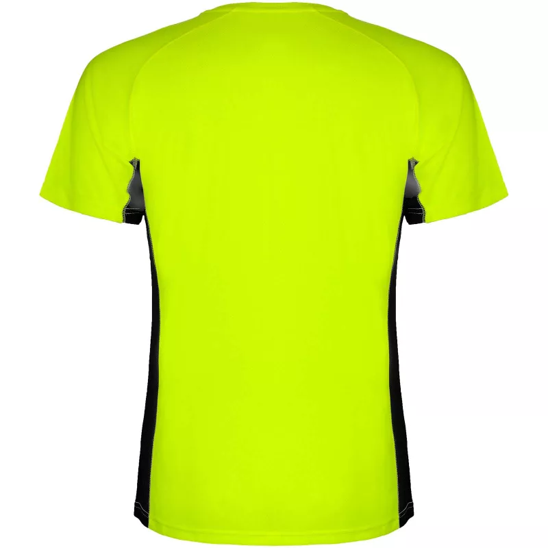 Shanghai sportowa koszulka dziecięca z krótkim rękawem - Czarny-Fluor Green (K6595-BLACK-FLGREEN)