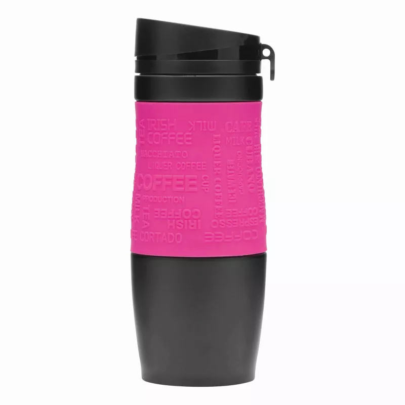 Kubek termiczny - czarny, magenta (56-0304149)