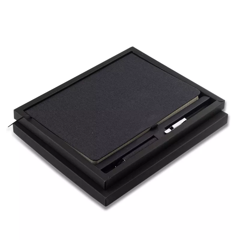 Notes z długopisem w pudełku Gibson - czarny (R17024.02)