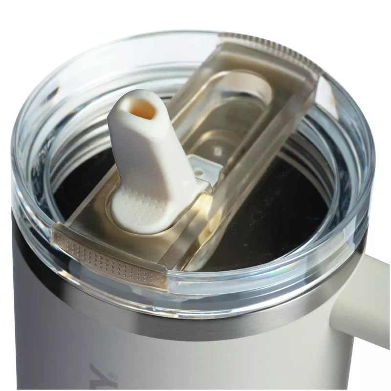 Stanley Quencher® ProTour 1180 ml termoizolowany kubek ze słomką, wykonany z recyklingowanej stali nierdzewnej  - Kramowy (10097910)