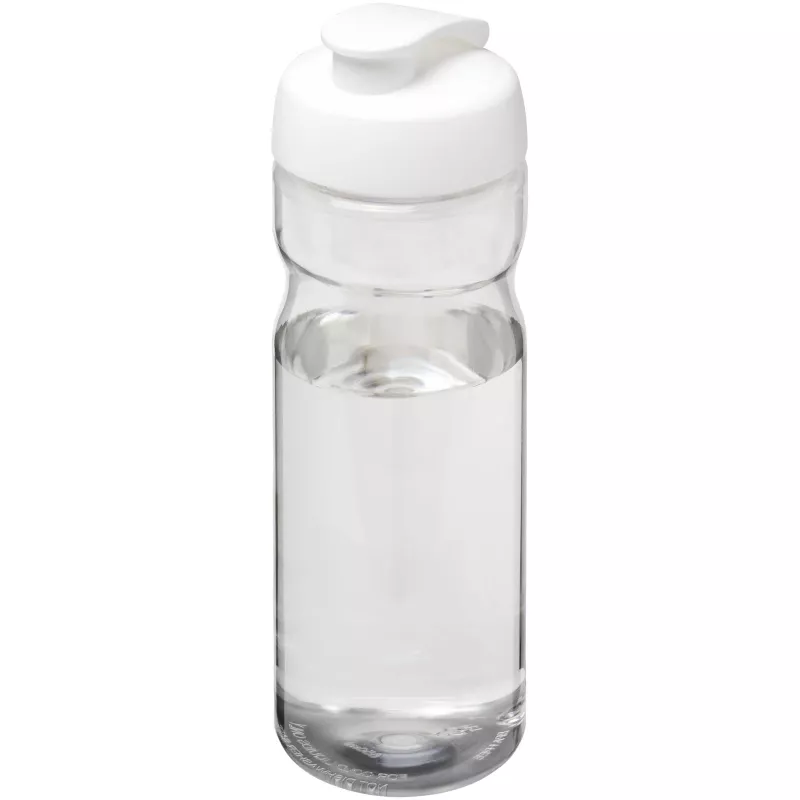 Bidon H2O Base® o pojemności 650 ml z wieczkiem zaciskowym - Biały-Przezroczysty (21004501)