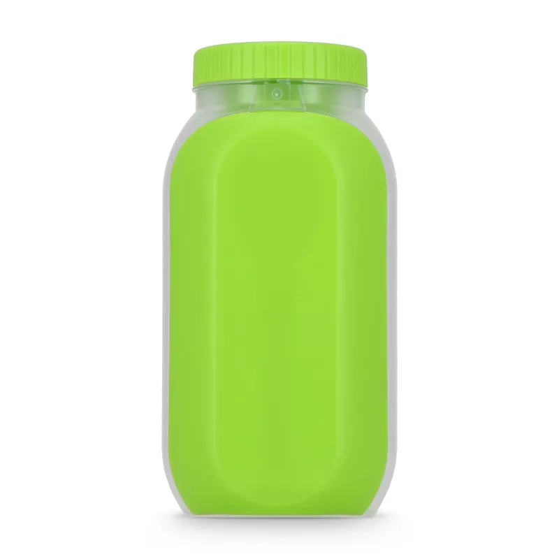 Pudełko na lunch z przegródką na sos, z łyżką i widelcem - jasnozielony (LT90427-N0032)