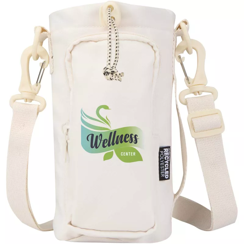 Trip Aware™, torba na butelki wykonana z materiałów z recyklingu, 2 l - Złamana biel (12076502)
