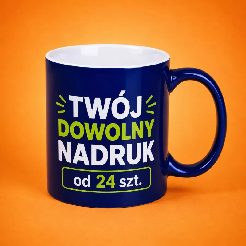 Kubek reklamowy Tomek Classic (300 ml) - granatowo-biały (M/054-GRANATOWO/BIAŁY)