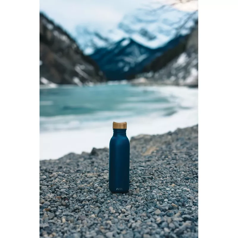 Butelka sportowa 600 ml Avira Alcor, stal nierdzewna z recyklingu - niebieski (P438.065)