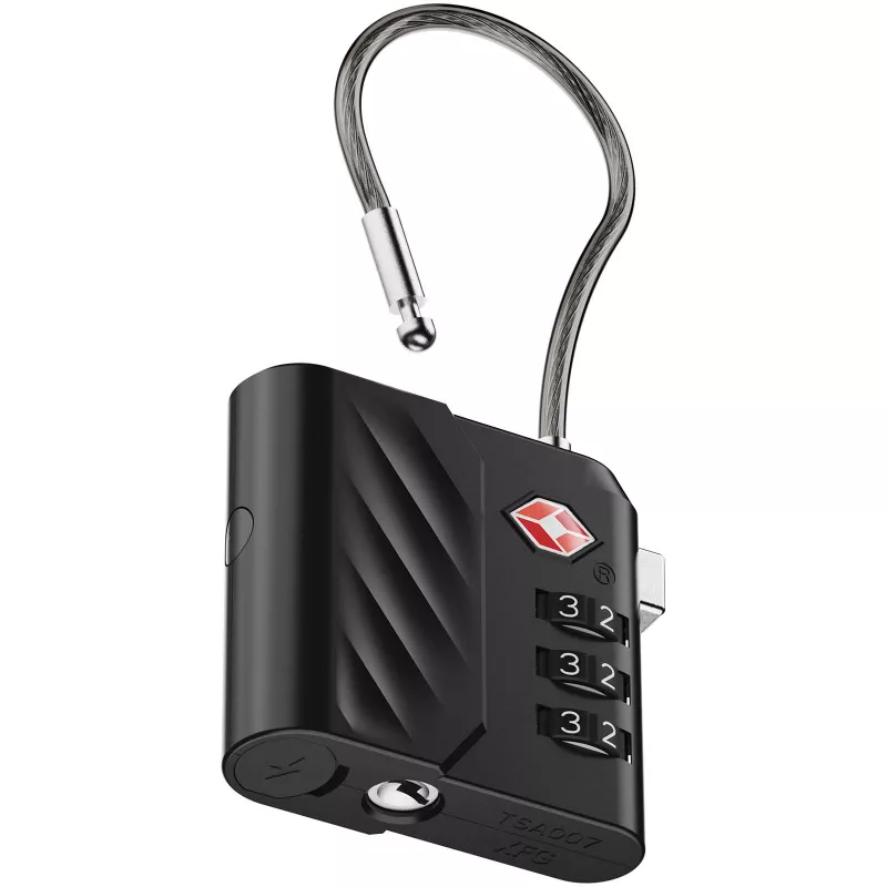 Zamek szyfrowy Xtorm Lock Tag TSA z funkcją lokalizacji - Czarny (12461390)