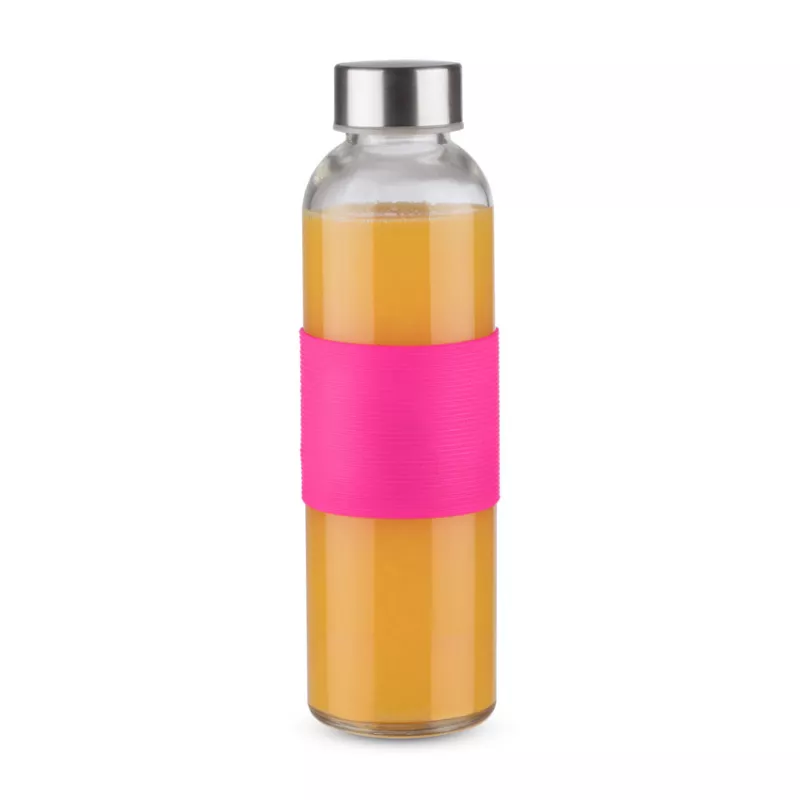 Butelka szklana GLASSI 520 ml - różowy (16207-21)