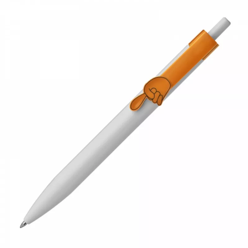 Długopis plastikowy CrisMa Smile Hand - pomarańczowy (1444310)