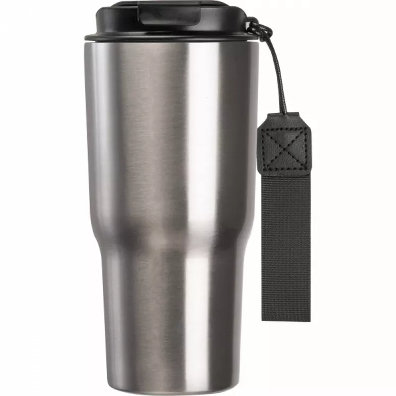 Kubek termiczny 550 ml ze stali z recyklingu DANA - szary (8523907)