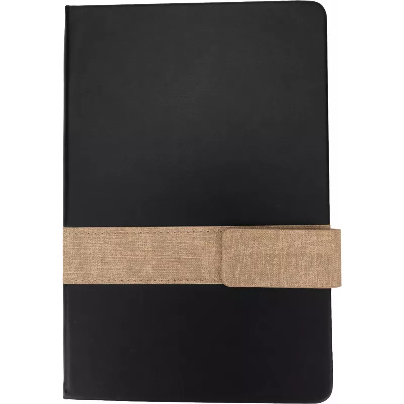 Notatnik A5 w linie DOUGLAS - czarny (2422703)