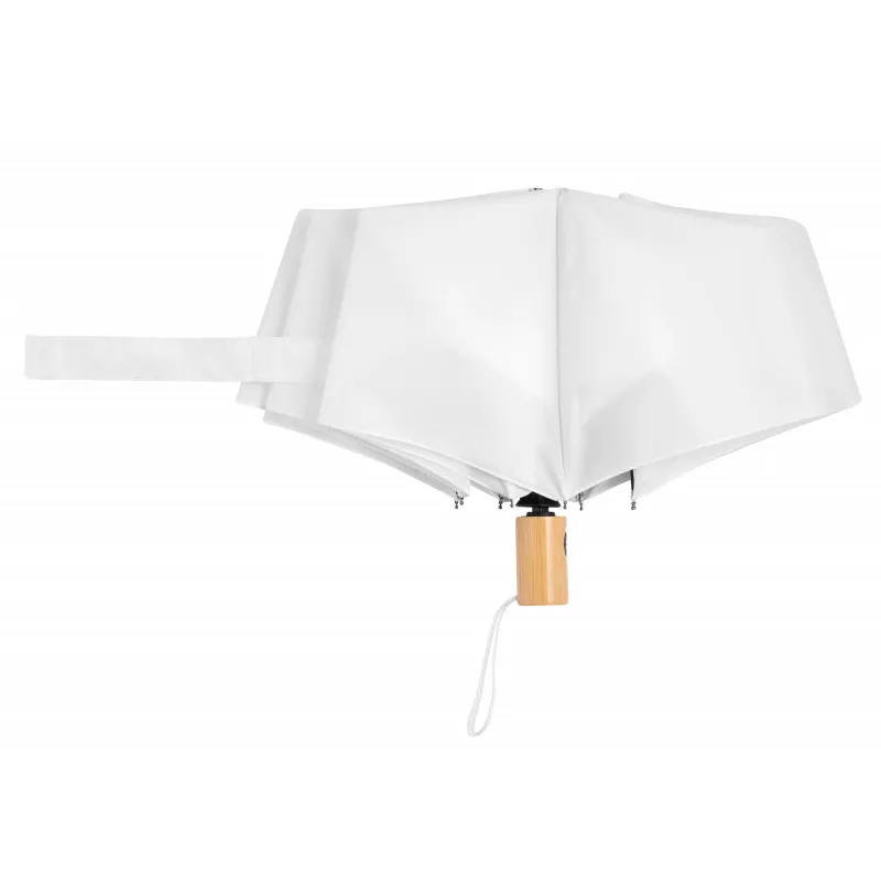 Automatyczny, wiatroodporny parasol kieszonkowy CALYPSO - biały (56-0101272)