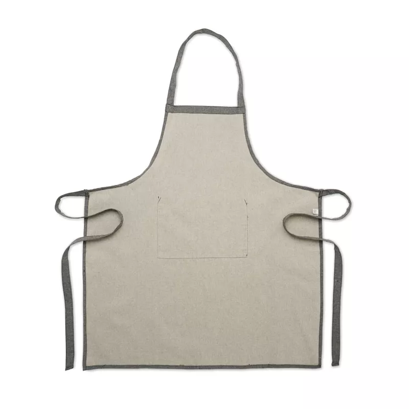 Fartuch kuchenny z bawełny z recyklingu 220 g/m² CUINA - Czarny (MO2265-03)