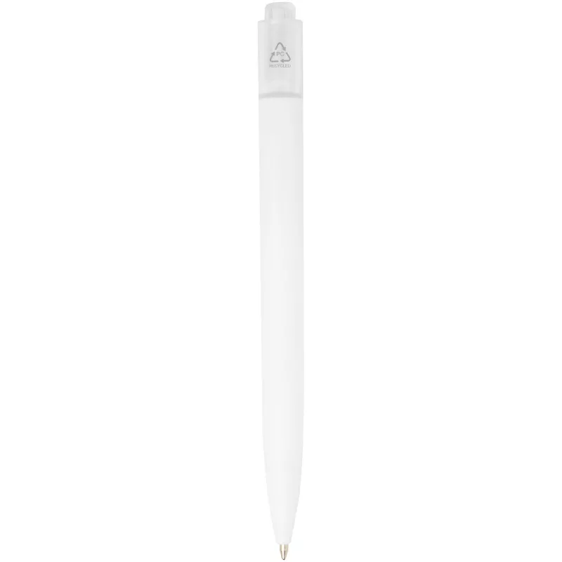 Thalaasa długopis z plastiku pochodzącego z oceanów - Biały-Biały przezroczysty (10786101)