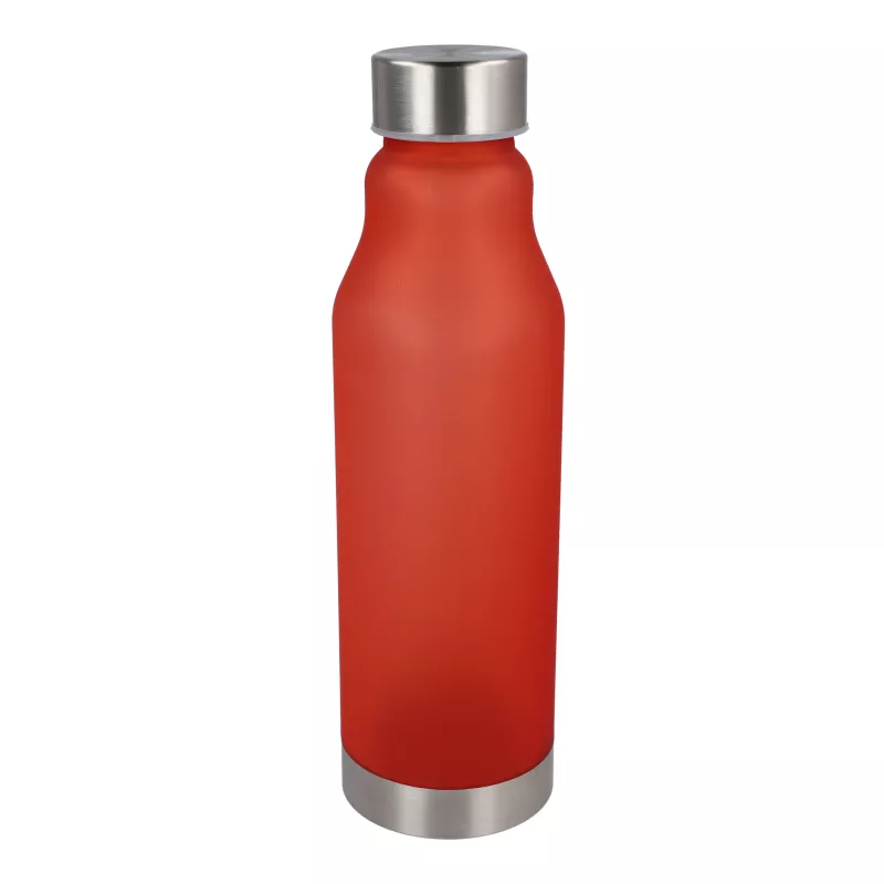Matowa butelka R-PET 600ml - czerwony mrożony (LT98824-N5421)