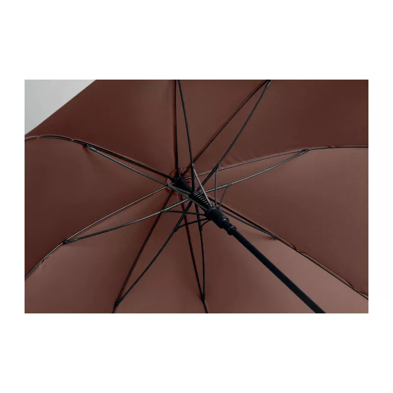 Parasol automatyczny 27" z drewnianą rączką RAYNA - Brazowy (MO3220-01)