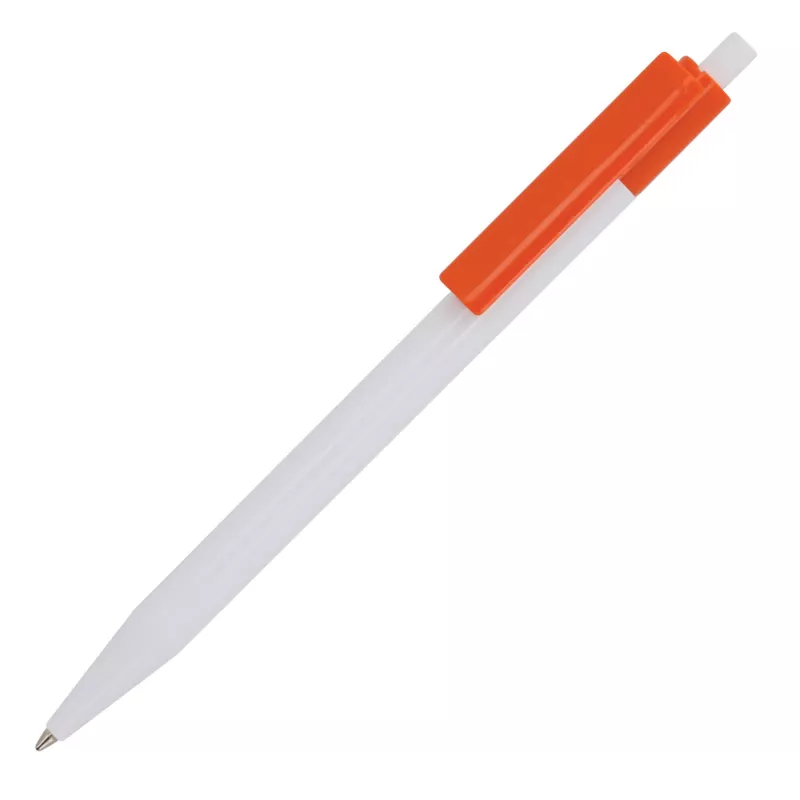 Długopis reklamowy Kuma - biało / pomarańczowy (LT87877-N0126)