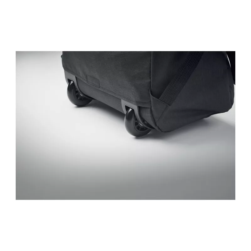 Plecak na kółkach na laptop 15" z RPET DALVIK - Czarny (MO2284-03)