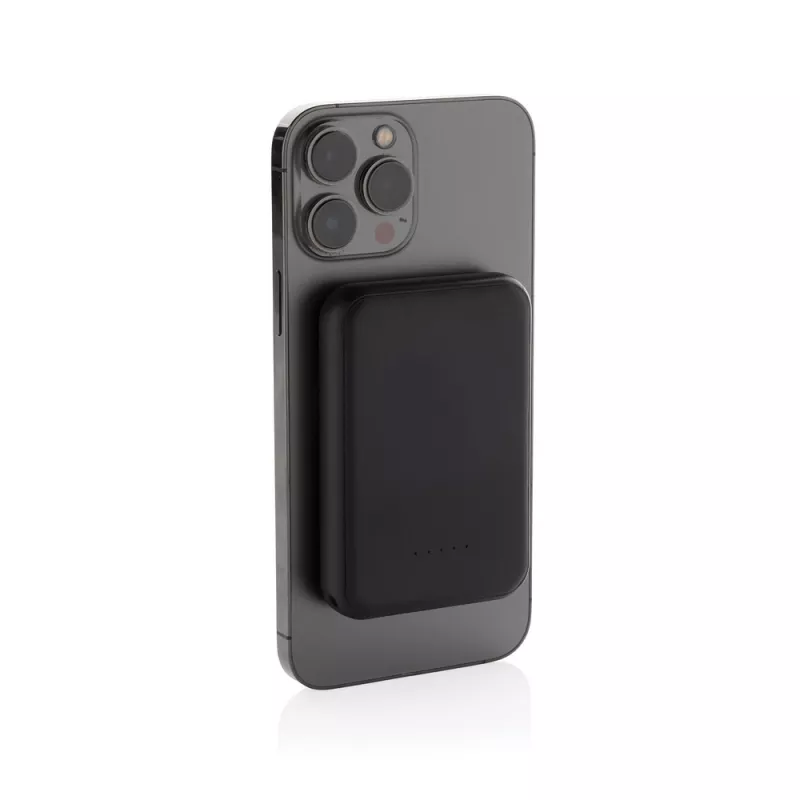 Magnetyczny bezprzewodowy power bank 5000 mAh, 5W Stellar - czarny (P322.5901)