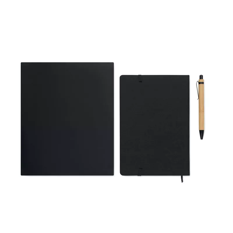 Notes A5 80 kartek w linię z długopisem NOTEMIX - Czarny (MO2390-03)