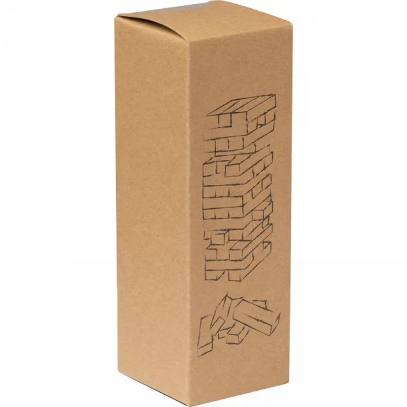 Gra typu jenga LEOPOLDO - brązowy (5074201)